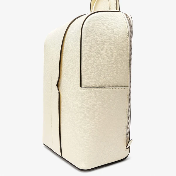 Valextra V-Line One Shoulder Backpack in Pergamena White | Men Bags | Coveti