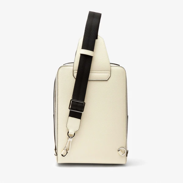 Valextra V-Line One Shoulder Backpack in Pergamena White | Men Bags | Coveti