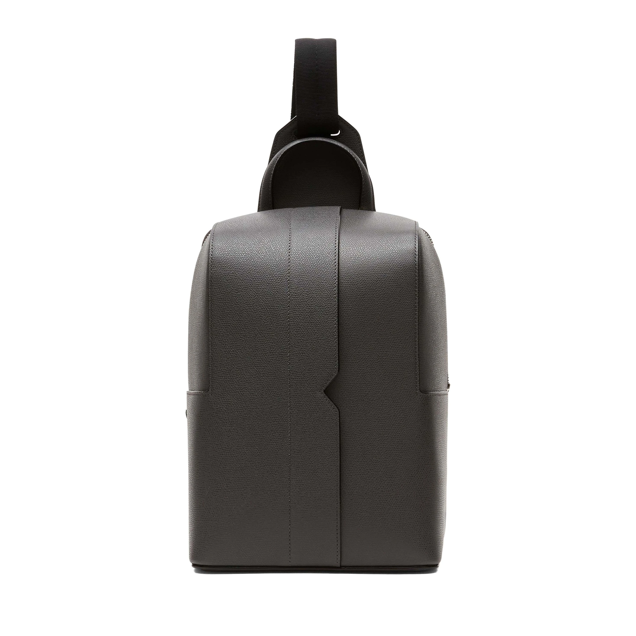 Valextra V-Line One Shoulder Backpack in Smokey Grey Valextra V-Line One Shoulder Backpack in Smokey Grey | Men Bags | Coveti