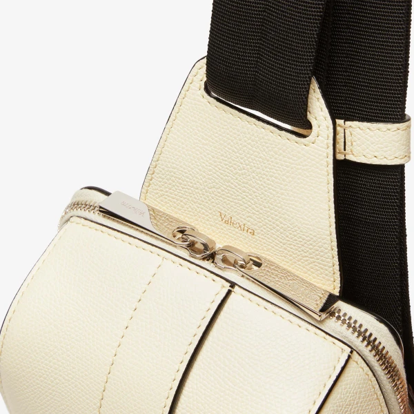 Valextra V-Line One Shoulder Mini Backpack in Pergamena White | Men Bags | Coveti