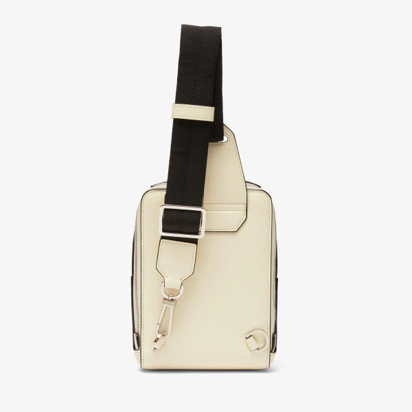 Valextra V-Line One Shoulder Mini Backpack in Pergamena White | Men Bags | Coveti