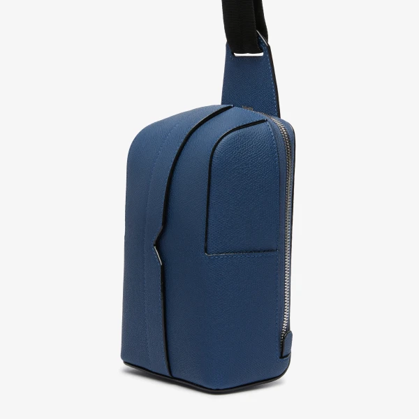 Valextra V-Line One Shoulder Mini Backpack in Sapphire Blue | Men Bags | Coveti