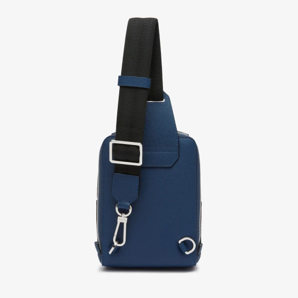 Valextra V-Line One Shoulder Mini Backpack in Sapphire Blue | Men Bags | Coveti