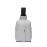 Valextra V-Line One Shoulder Mini Backpack in Stone Grey | Men Bags | Coveti
