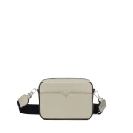 Valextra V-Line Reporter Mini Bag in Linen Grey | Men Bags | Coveti