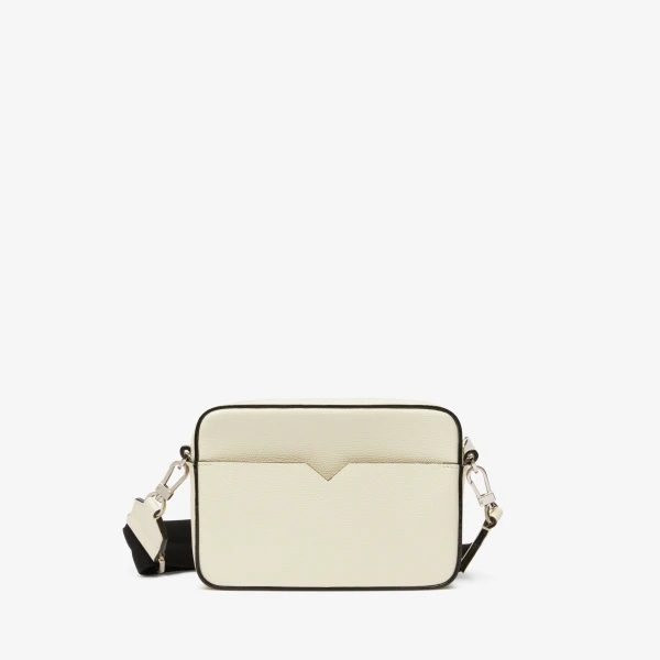 Valextra V-Line Reporter Mini Bag in Pergamena White | Men Bags | Coveti