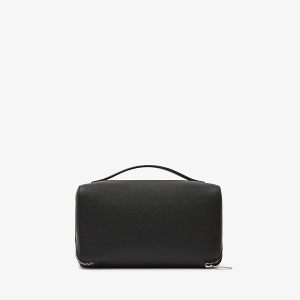 Valextra V-Line Wash Bag in Black | Cases | Coveti