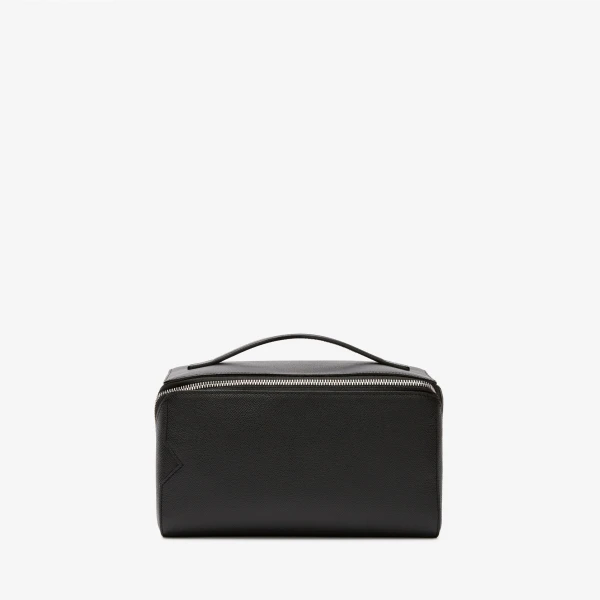 Valextra V-Line Wash Bag in Black | Cases | Coveti