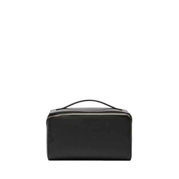Valextra V-Line Wash Bag in Black | Cases | Coveti