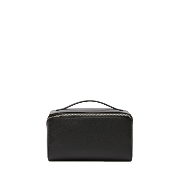 Valextra V-Line Wash Bag in Black | Cases | Coveti
