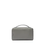 Valextra V-Line Wash Bag in Cement Grey | Cases | Coveti