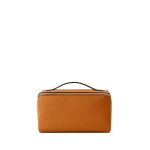 Valextra V-Line Wash Bag in Havana Brown | Cases | Coveti