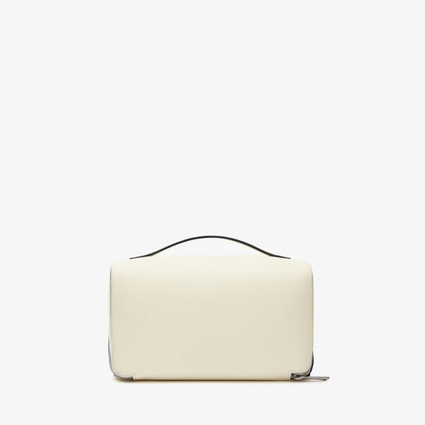 Valextra V-Line Wash Bag in Pergamena White | Cases | Coveti
