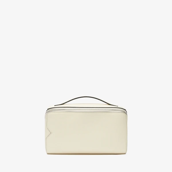 Valextra V-Line Wash Bag in Pergamena White | Cases | Coveti