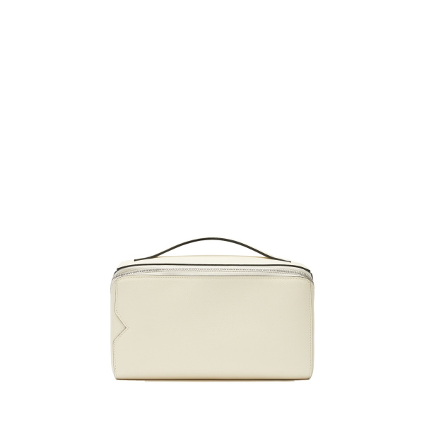 Valextra V-Line Wash Bag in Pergamena White | Cases | Coveti