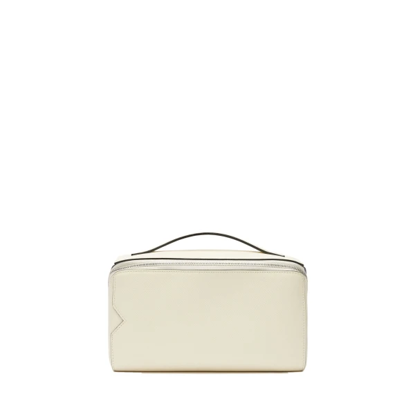 Valextra V-Line Wash Bag in Pergamena White | Cases | Coveti