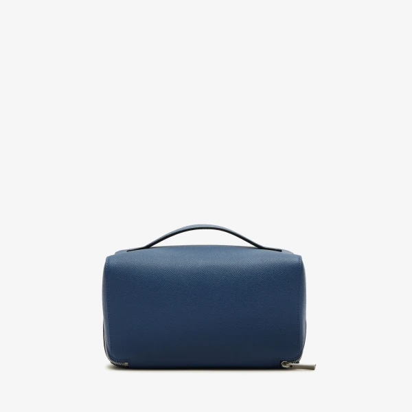 Valextra V-Line Wash Bag in Sapphire Blue | Cases | Coveti