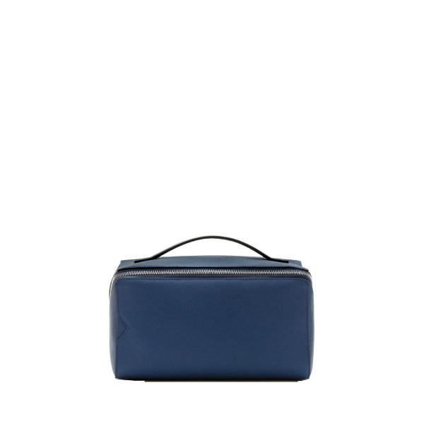 Valextra V-Line Wash Bag in Sapphire Blue | Cases | Coveti