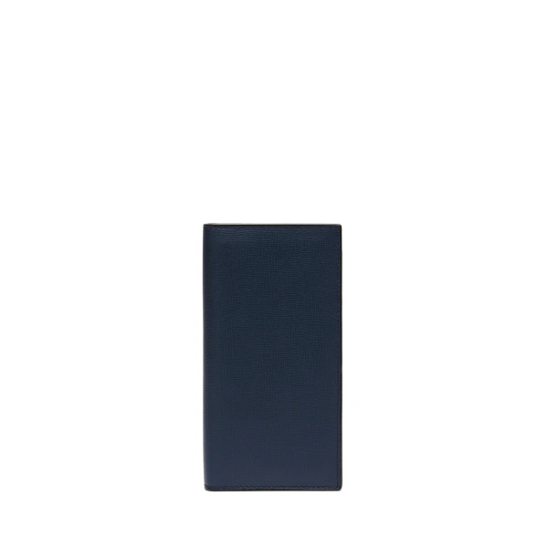 Valextra Vertical Wallet 12CC in Dark Blue | Cases | Coveti