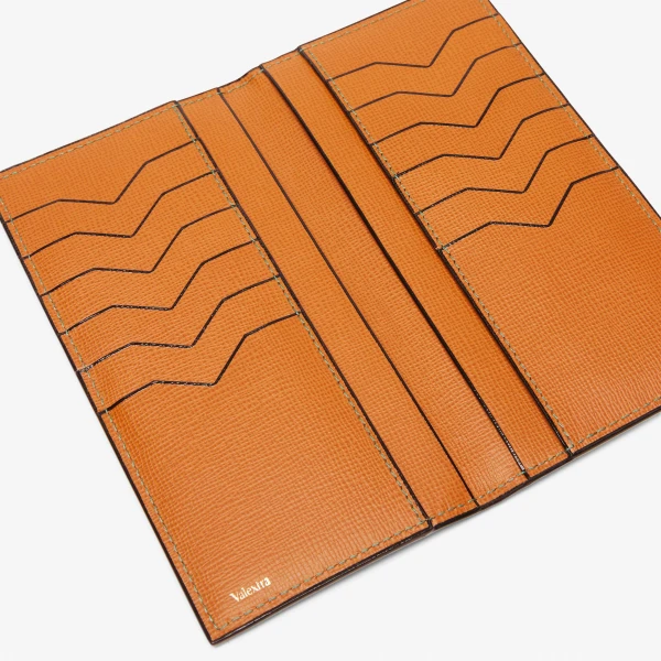 Valextra Vertical Wallet 12CC in Havana Brown | Cases | Coveti