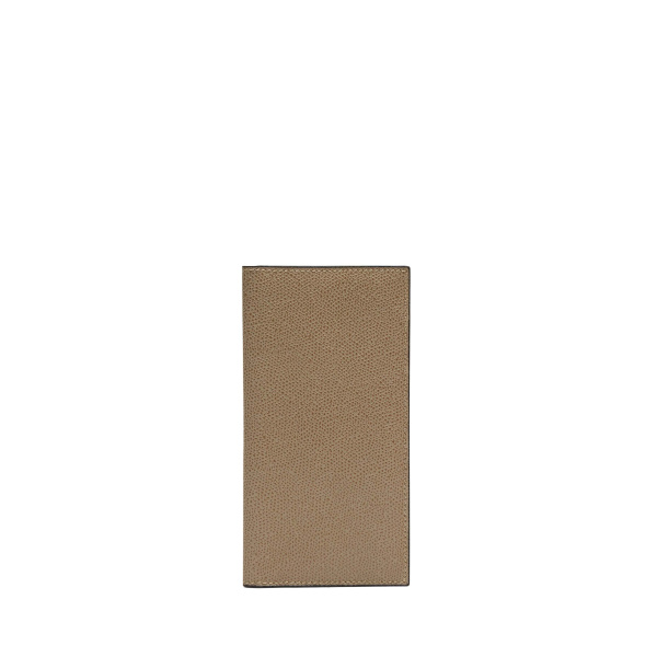 Valextra Vertical Wallet 12CC in Oyster Brown | Cases | Coveti