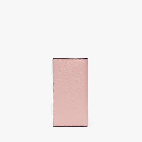 Valextra Vertical Wallet 12CC in Peony Pink | Wallets & Purses | Coveti