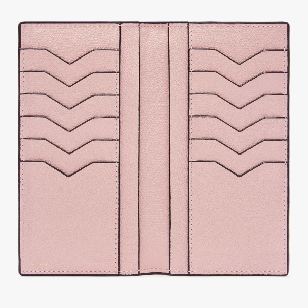 Valextra Vertical Wallet 12CC in Peony Pink | Wallets & Purses | Coveti