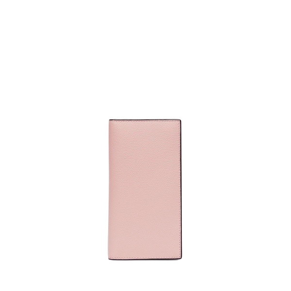 Valextra Vertical Wallet 12CC in Peony Pink | Wallets & Purses | Coveti