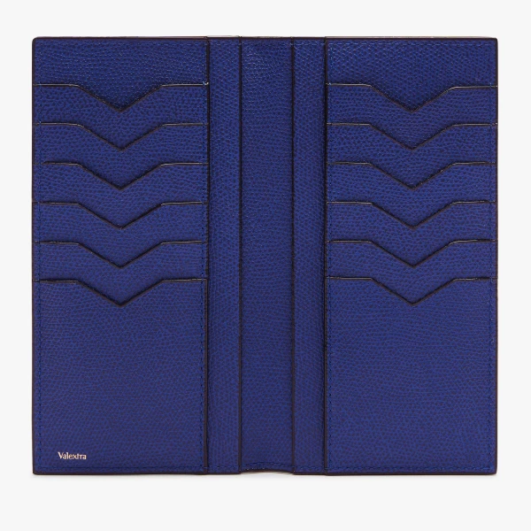 Valextra Vertical Wallet 12CC in Royal Blue | Cases | Coveti