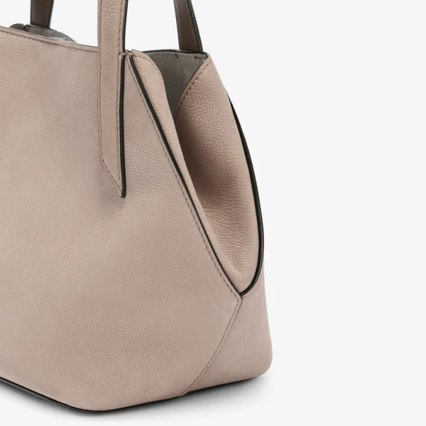 Valextra Vivi Gio Senso Two Handles Bag in Nude Pink | Totes & Top-Handle Bags | Coveti