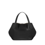 Valextra Vivi Gio Sublime Two Handles Bag in Black | Totes & Top-Handle Bags | Coveti