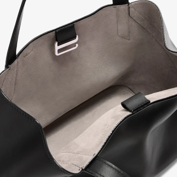 Valextra Vivi Gio Sublime Two Handles Bag in Black | Totes & Top-Handle Bags | Coveti