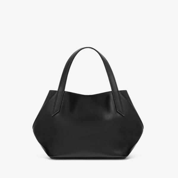Valextra Vivi Gio Sublime Two Handles Bag in Black | Totes & Top-Handle Bags | Coveti