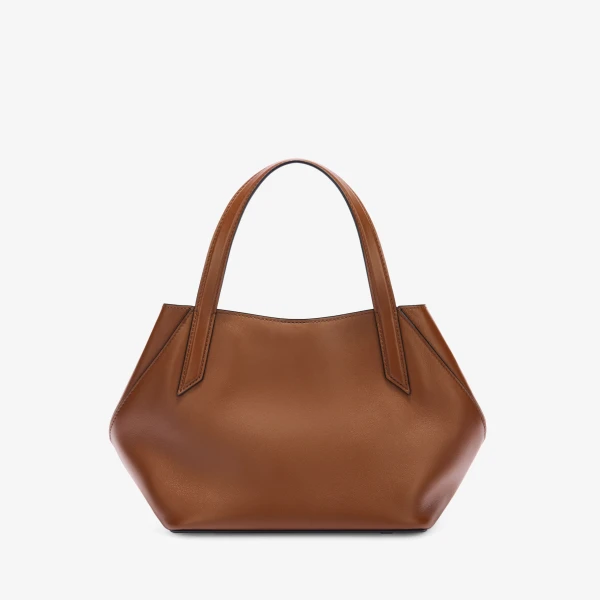 Valextra Vivi Gio Sublime Two Handles Bag in Chocolate Brown | Totes & Top-Handle Bags | Coveti