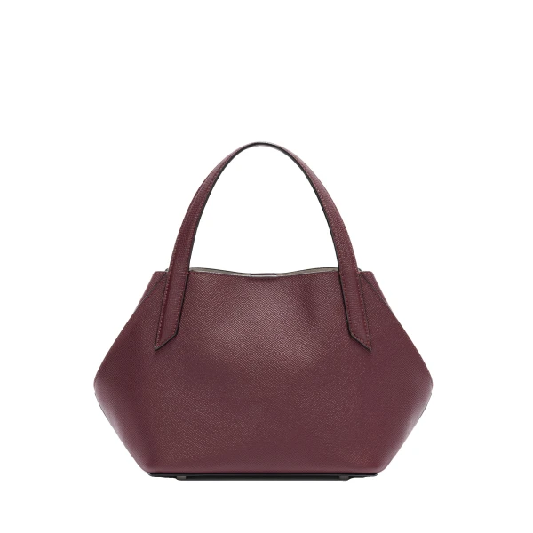 Vivi Gio Two Handles Bag in Claret Red
