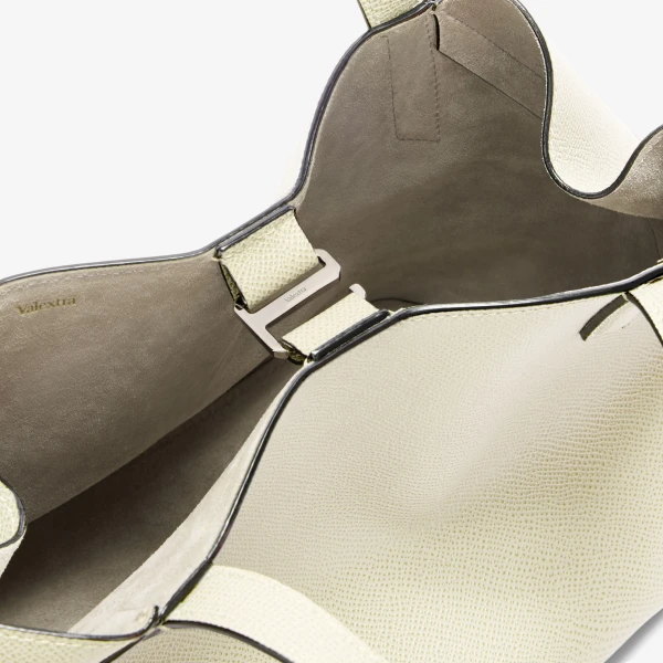 Valextra Vivi Gio Two Handles Bag in Pergamena White | Totes & Top-Handle Bags | Coveti