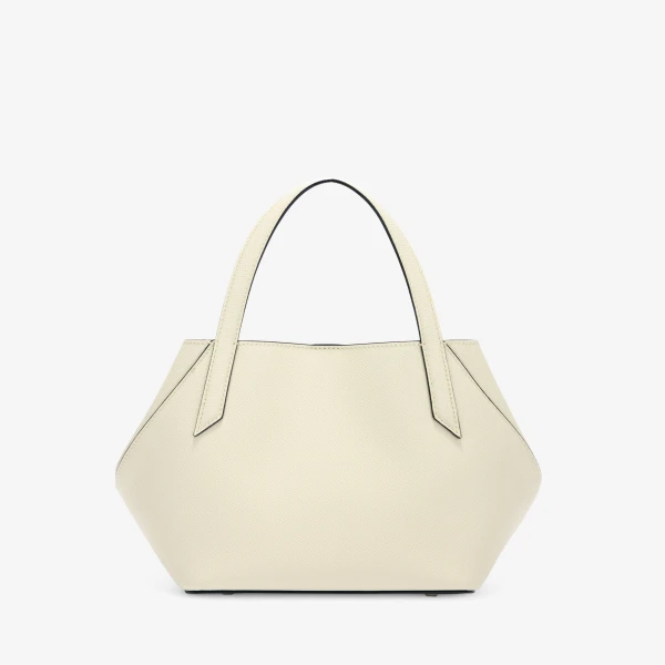 Valextra Vivi Gio Two Handles Bag in Pergamena White | Totes & Top-Handle Bags | Coveti