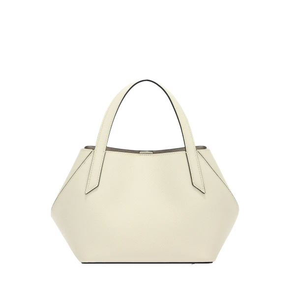 Valextra Vivi Gio Two Handles Bag in Pergamena White | Totes & Top-Handle Bags | Coveti