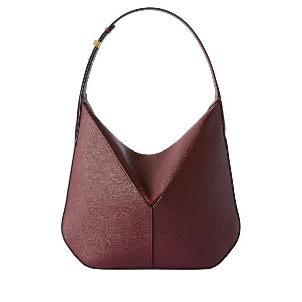 Vivi Hobo Medium Bag in Claret Red