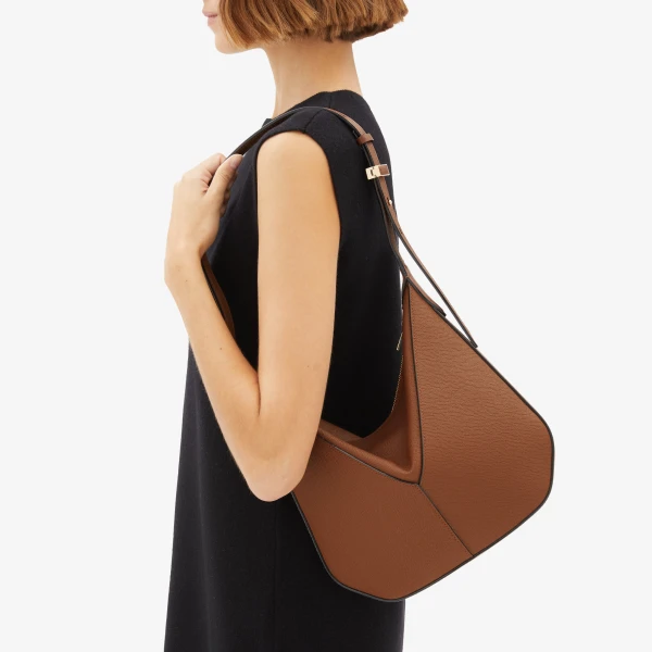 Valextra Vivi Hobo Mini Bag in Chocolate Brown | Mini Bags | Coveti