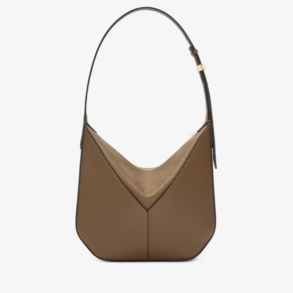 Valextra Vivi Hobo Mini Bag in Khaki | Mini Bags | Coveti