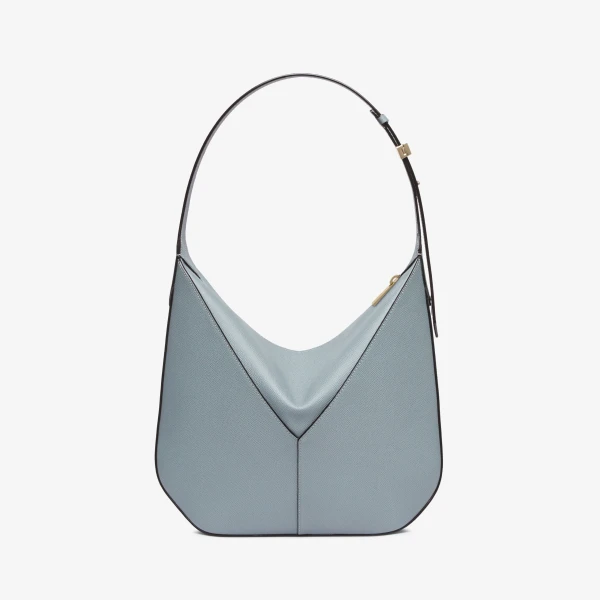 Valextra Vivi Hobo Mini Bag in Niagara Blue | Mini Bags | Coveti