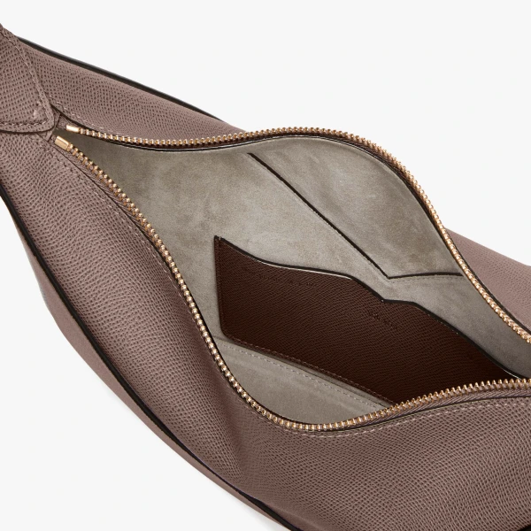 Valextra Vivi Hobo Mini Bag in Sahara Brown | Mini Bags | Coveti