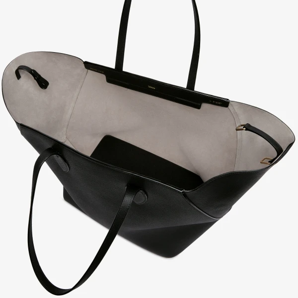 Valextra Vivi Shopping Large Bag in Black | Totes & Top-Handle Bags | Coveti