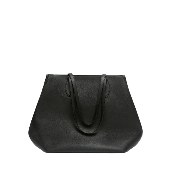 Valextra Vivi Shopping Large Bag in Black | Totes & Top-Handle Bags | Coveti