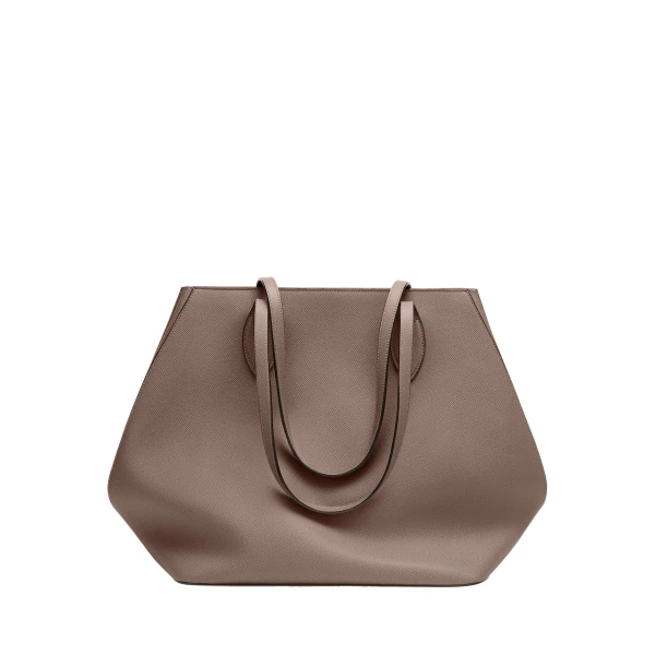 Valextra Vivi Shopping Large Bag in Sahara Brown | Totes & Top-Handle Bags | Coveti