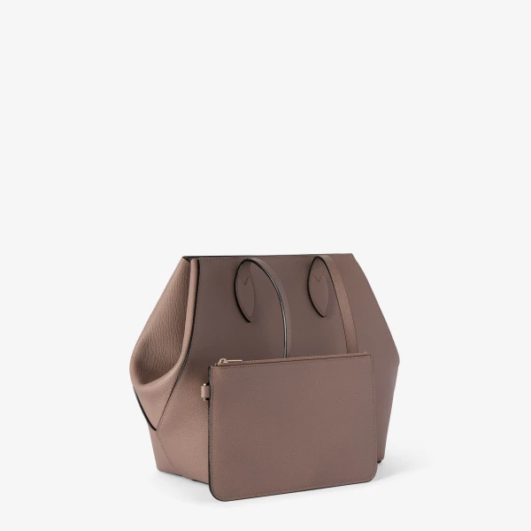 Valextra Vivi Shopping Medium Bag in Sahara Brown | Totes & Top-Handle Bags | Coveti