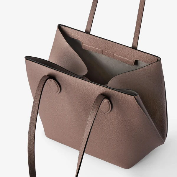 Valextra Vivi Shopping Medium Bag in Sahara Brown | Totes & Top-Handle Bags | Coveti