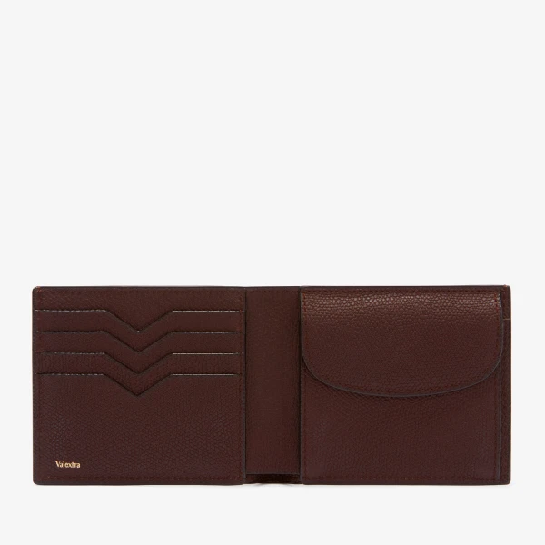 Valextra Wallet 4CC with Coin Holder in Coffee Brown | Cases | Coveti