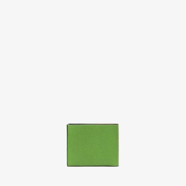 Valextra Wallet 4CC with Coin Holder in Grass Green | Cases | Coveti